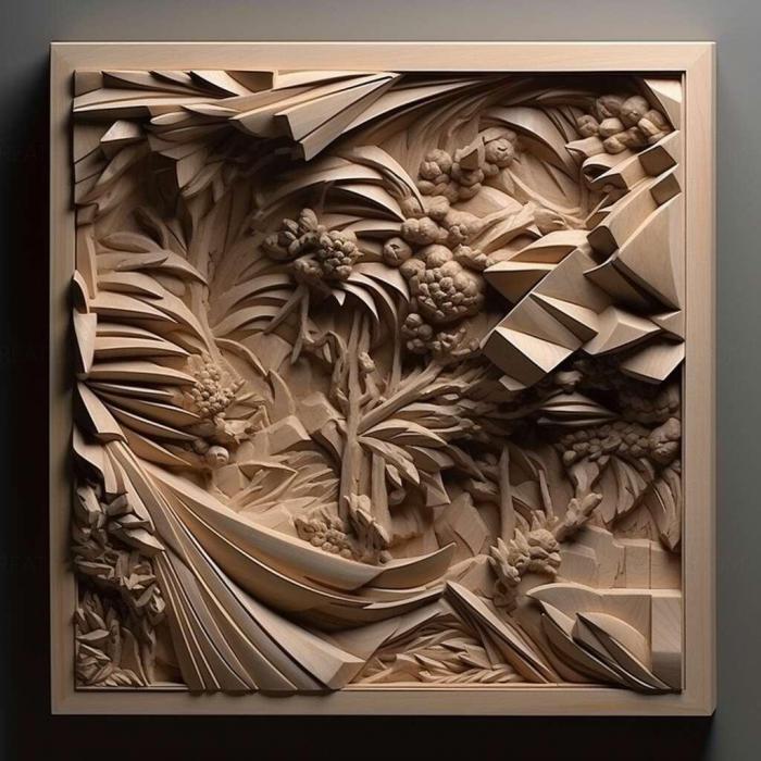 نموذج ثلاثي الأبعاد لآلة CNC 3D Art 